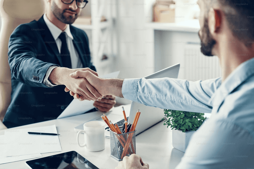 Business handshake